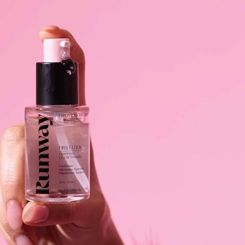 FIRST LOOK Gripping Glow Makeup Primer - Skin Care Face Serum with Freshwater Microalgae, Niacinamide, Squalane - Bioactive Hydrating Primer Serum Hybrid for Radiant Face Makeup - 30 ml / 1 fl oz