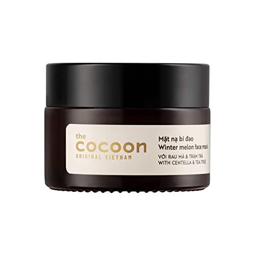 Cocoon Winter Melon Face Mask for Clogged Pores, Absorbs Excess Oil, Detoxifies & Refines Skin with Centella, Tea tree, Winter Melon (1.01 fl oz)