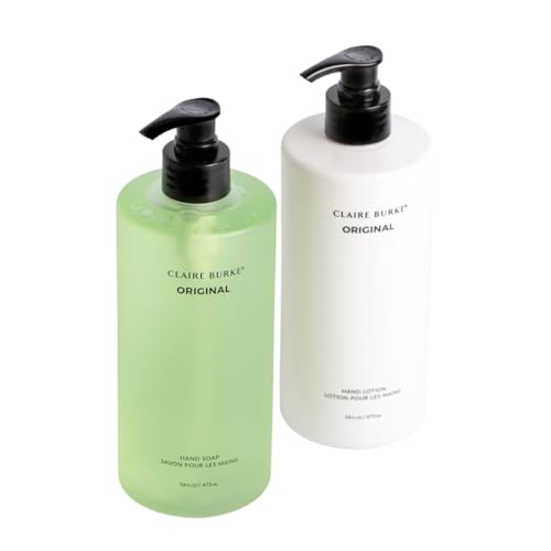 Claire Burke Original Soap and Hand Lotion Set, 16 oz, Pack of 2
