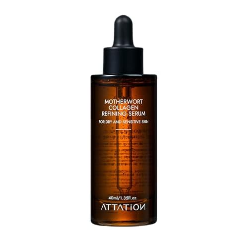 Motherwort Collagen Refining Serum Daily Routine For Glow and Glass Skin, Vegan Korean Skin Care for Dry and Sensitive skin 40ml / 1.35 fl. oz.