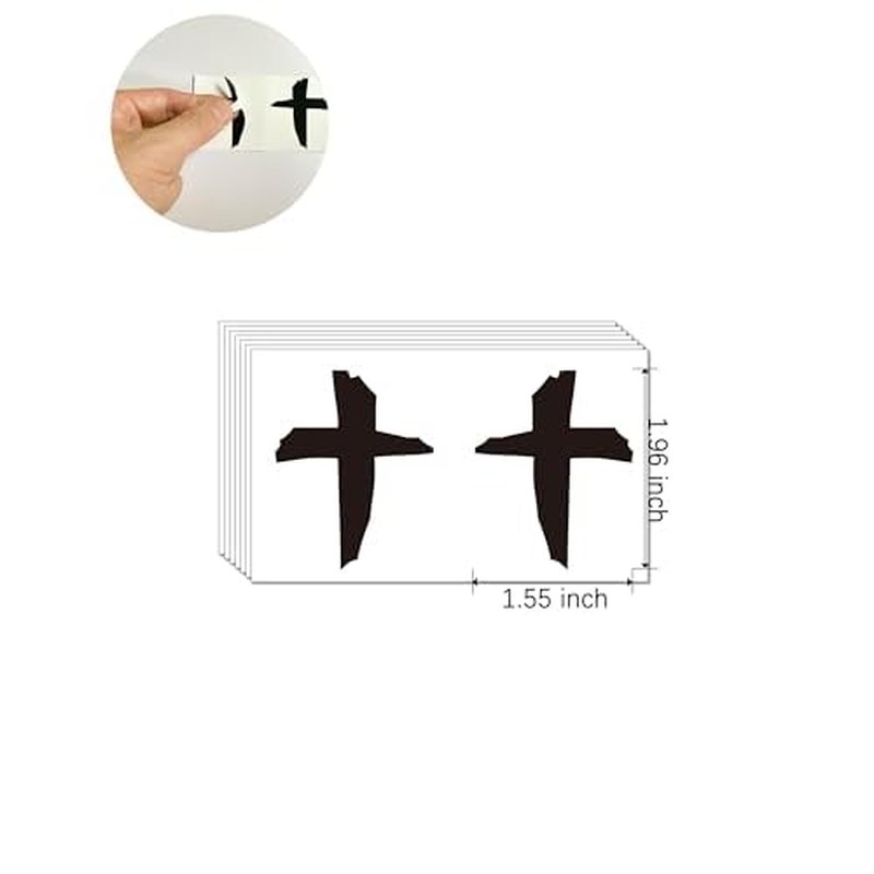 96 Pairs Sports Cross Eye Black Stickers for Men Women£¬Football Baseball Softball Lacrosse Fans Breathable Eye Strips for Party Game Sport Supplies
