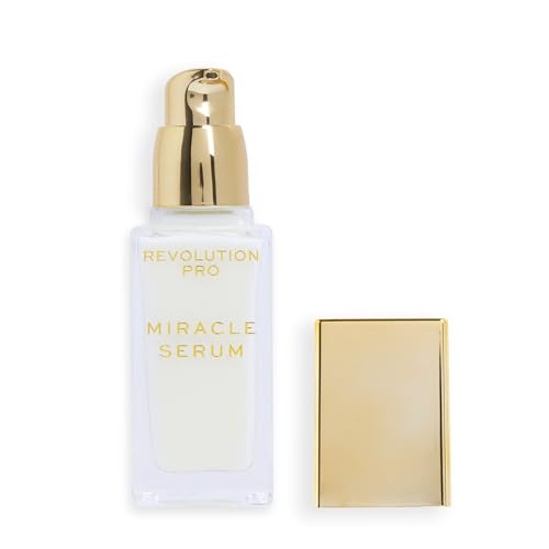Revolution Pro Miracle Serum, Hydrating Face Serum, Helps Dullness & Uneven Skin Tone with Hyaluronic Acid & Niacinamide, 1 oz