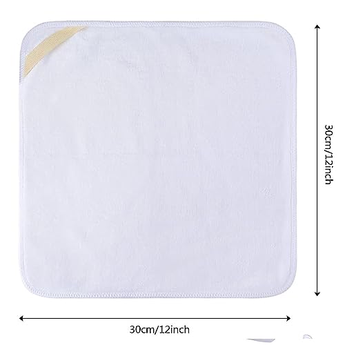 VORLAN Microfiber Facial Cloths Fast Drying Washcloth Absorbent Face Wash Cloth Soft Makeup Remover Cloths 12inch x 12inch