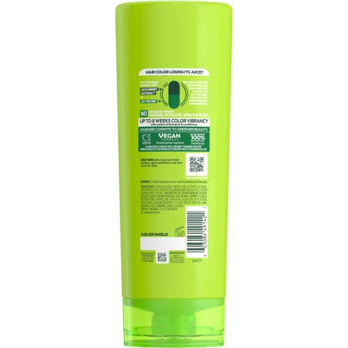 Garnier Fructis Conditioner, Color Shield, 12 Fl Oz | Anti-Fade | For Color-Treated Hair | Pack of 2