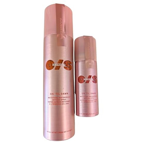 On ¡¯Til Dawn Big & Bitty Mattifying Waterproof Setting Spray Duo ? Includes Full Size (3.4 fl. oz / 146 mL) and Travel Size (1.0 fl. oz / 46 mL)