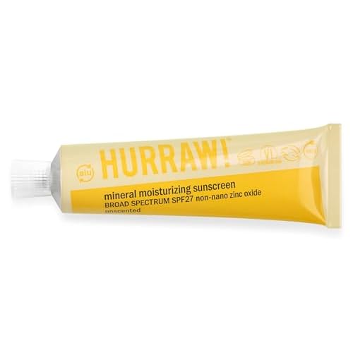 Hurraw! SUNUP Mineral Moisturizing Sunscreen, SPF 27: 100% Natural and 57% Organic. Zinc oxide broad spectrum UVA and UVB protection. Unscented, No chemical SPFs, light, non-greasy. Made in USA.