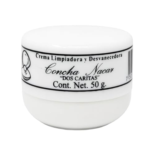 Dos Caritas Concha Nacar Cream with Mother of Pearl - 1.76 Oz Skin Brightening and Cleansing Face Lightening Cream, Brightening & Cleansing Face Cream | Made in Mexico