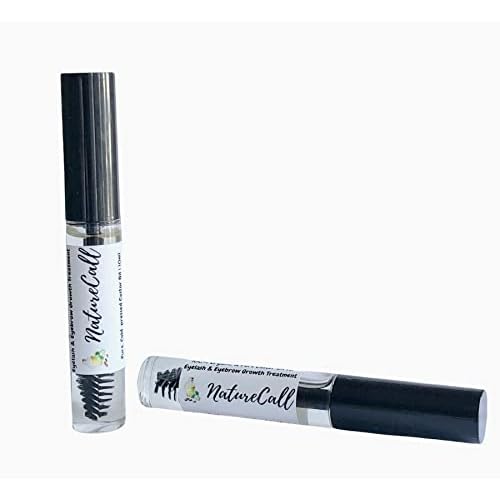 Organic NatureCall Castor Oil Serum for Eyelash, Eyebrow Growth, Mascara Tube, and Hair Treatment (10ml, Pack of 2)