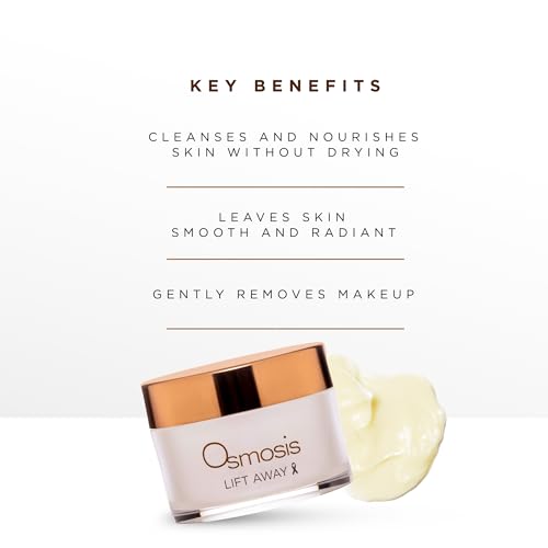 OSMOSIS LIFT AWAY Cleansing Balm Facial Cleanser Without Drying, Face Wash with Avocado Oil and Elderberry for Aging, Dry, Sensitive Skin, 2.5 Oz