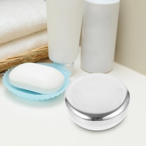 Stainless Steel Shaving Bowl Lid Men's Shave Soap Cup Sturdy Foam Mug for Easy Lathering for Home or Travel