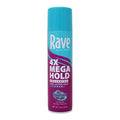 Rave Hairspray 4X Mega Unscented 11oz - Pack of 8