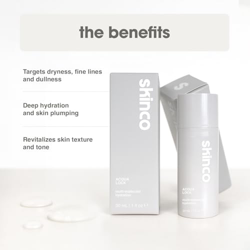 Aqua Lock Advanced Hyaluronic Acid Serum ? Multi-Molecular Hydration with Aloe, Green Tea & Vitamin E | Plumps, Moisturizes & Soothes Skin (1 fl oz)