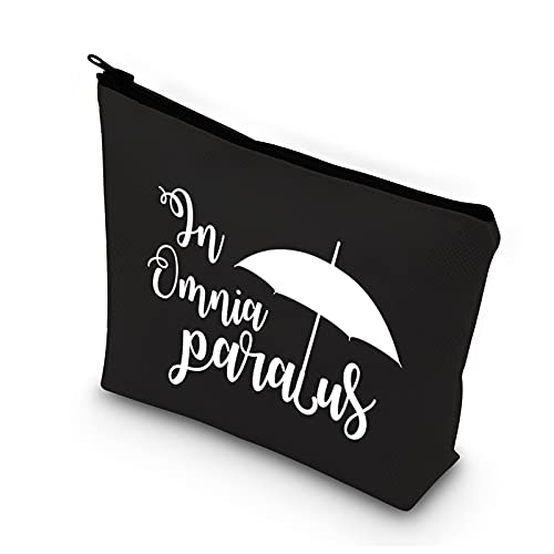 BDPWSS In Omnia Paratus Makeup Bag TV Show Inspired Cosmetic Bag For Fans Gift Friendship Gift (In Omnia paratus bl)