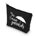 BDPWSS In Omnia Paratus Makeup Bag TV Show Inspired Cosmetic Bag For Fans Gift Friendship Gift (In Omnia paratus bl)
