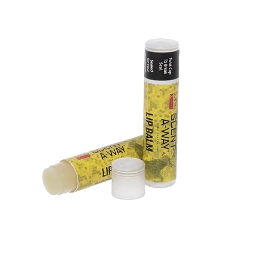 Hunters Specialties Scent-A-Way MAX Odorless Lip Balm, 2 Pack - SPF 30 Sunscreen Protection Long-Lasting Moisturizer for Dry Chapped Lips for Hunters, Trappers, Anglers, and Campers