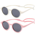 FBHLZ Baby polarized sunglasses UV400 with anti-falling headband TPEE material UV proof suitable for babies 0-12 Months