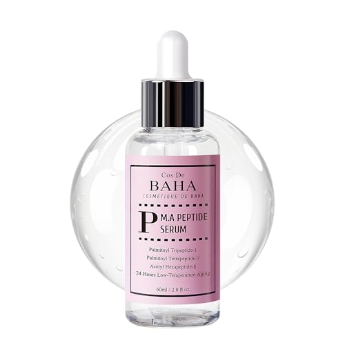 Peptide Complex Facial Serum with Matrixyl 3000 & Argireline for Face/Neck - Deep Wrinkles, Heals and Repairs Skin for Face, 2 Fl Oz (60ml)