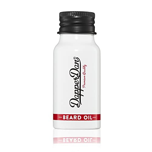 Dapper Dan Beard Oil, Essential Oil Blend for a Soft and Nourished Beard, For Daily Use, Vanilla and Tonka Bean Fragrance, 1 x 30ml