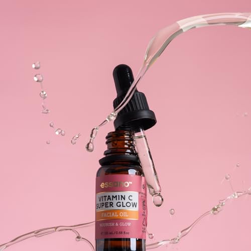 Essano Vitamin C Face Oil with Turmeric & Jojoba Oil, Facial Oil for Radiant, Glowing Skin, Supports Even Skin Tone and Appearance of Dark Spots, Easily Absorbed & Lightweight, Cruelty Free, 20ml