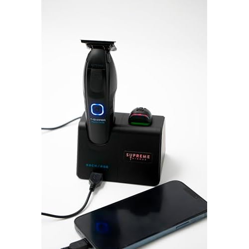 Supreme Trimmer Replacement Smart Charging Stand | Compatible for Recharge ST777 | Smart Charging for USB Connected Devices | RCS777 Black