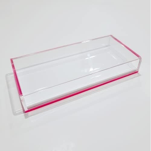 Acrylic Lash Tile Storage Box With Cover - Washable and Reusable - Perfect for Classic, Volume, and Mega Volume Lashes
