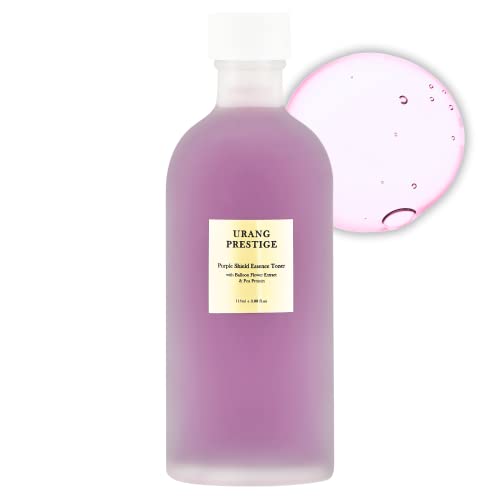 URANG Prestige Purple Shield Essence Toner, 3.88 Fl | Alcohol-Free | Premium Natural & Organic Skin Care Contains Organic Balloon Flower Extract |Tested for Anti-Aging & Anti-Oxidant | Cruelty-Free