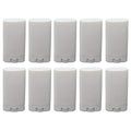 10 Pack 15ml Empty Plastic Tubes Oval Twist-Up Deodorant & Lip Balm ContainersWhite DIY Tubes for Homemade, Crayon Holder (0.5 Oz)