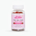 Oh My Glow! Hair, Skin & Nails + Marine Collagen ? Gluten-Free, Non-GMO Gummies, Raspberry Pomegranate