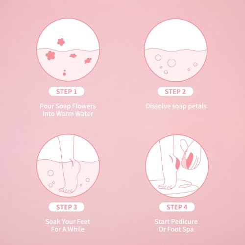 Pedicure Foot Spa Foot Scrubber & Foot Soap Dead Skin Remover - Foot Care Callus Remover Foot Spa Kit Pedicure Foot Spa Products.