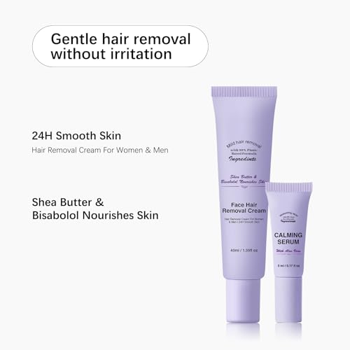 Body Hair Removal Cream Set with Spatula Applicator, Hair Removal Cream for Sensitive Skin, Gentle Formula, Gentle and Safe for Sensitive Skin, Unisex