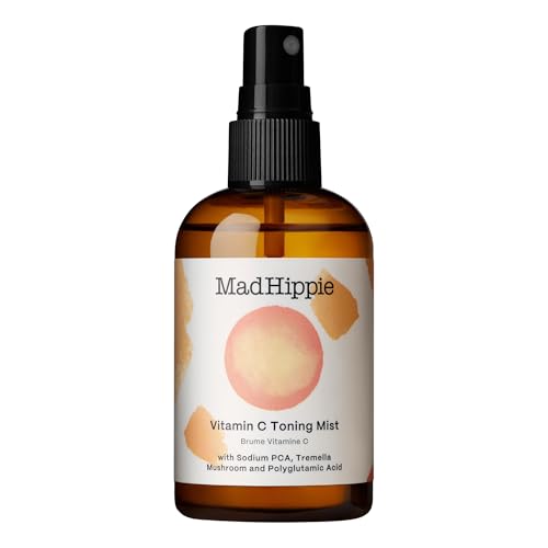 Mad Hippie Vitamin C Toning Mist ? Skin-Brightening Toner for Face, Vitamin C Facial Mist Hydrating Spray, 4 Oz