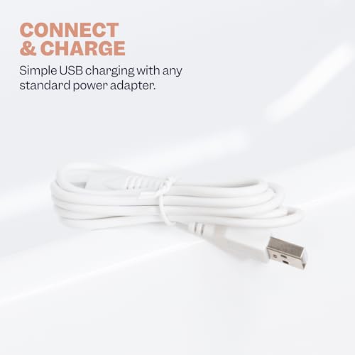 Freebird Replacement USB Charging Cable for Women's FlexSeries Shaver - White, Durable, Universal Compatibility