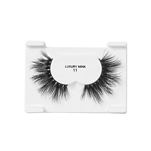 i-ENVY Luxury Mink Collection False Eyelashes 100% Real Mink Glamorous Eye Look Lashes Maximum Fluffiness 3D Multi-Curl Angle (3 Pack)
