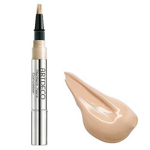 ARTDECO Perfect Teint Concealer - Light Peach N¡Æ05 - Light-Reflecting Concealer with Brush Applicator - No Signs of Tiredness - Medium Coverage - Water-Resistant - Long Lasting - Makeup - 0.07 Fl Oz