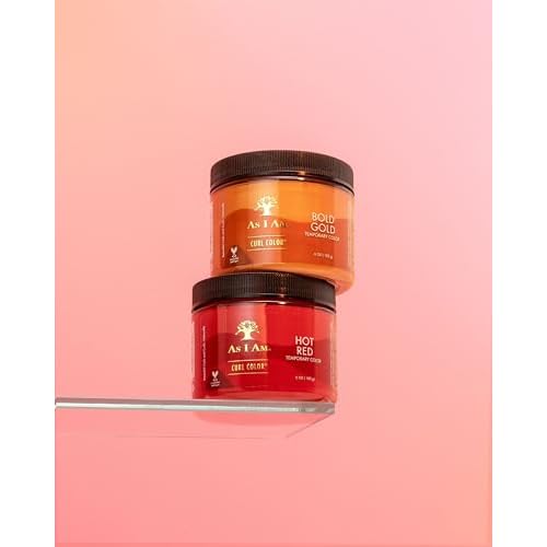 As I Am Curl Color Kit - Bold Gold & Hot Red - 12 ounce - Color & Curling Gel - Temporary Color - Medium Hold - Vegan & Cruelty Free