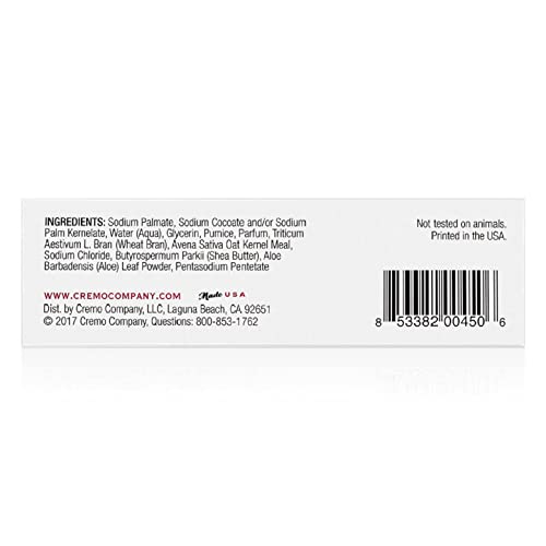 Cremo Bourbon & Oak Exfoliating Body Bars (3-Pack) - A Sophisticated Blend of Distiller¡¯s Spice, Fine Bourbon and White Oak