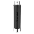 Travalo Walzer Refillable Perfume Atomizer - Pocket-Size, Leak-Proof, Glass-Free Spray Bottle Safe for Air Travel - Mini Perfume Bottle with Black Leather Cover