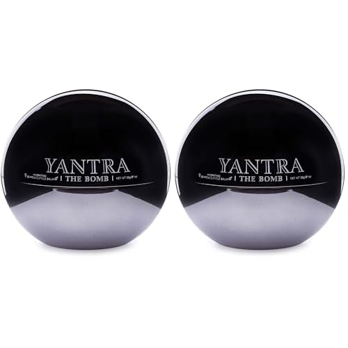 YANTRA Beauty The Bomb Hydrating Beard & Cuticle Balm - Moisturizing, Conditioning Beard and Skin Pomade for Styling, Sculpting and Texture - Smooth, Grease Free - Shea Butter Infused - 1 oz