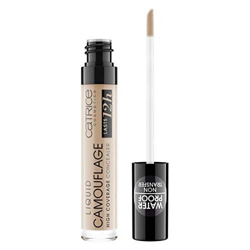 Catrice Liquid Camouflage High Coverage Concealer, Concealer Pen, Lasts 12 Hours, No.020 Light Beige, Nude for Combination Skin, for Blemished Skin, Long Lasting, Vegan, Oil-Free, Waterproof (5ml)