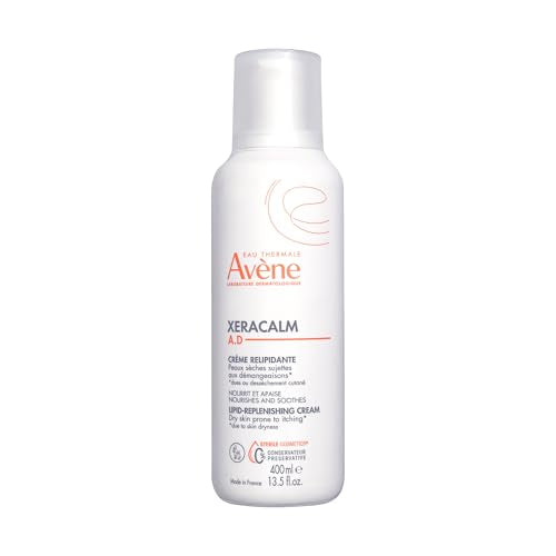 Av?ne XeraCalm A.D Lipid-Replenishing Cream, Atopic Dermatitis, Eczema-Prone, No Preservatives, Fragrance-Free, Pump, 13.5 Oz