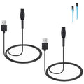 2-Pack One Blade Charger for Phillips Norelco QP2724 QP2834 MG5910 X3001 Shaver, 5V Electric Razor USB Charging Cord