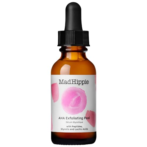 Mad Hippie AHA Exfoliating Peel + Eye Cream Pack ? Lactic & Glycolic Acid Peel, Goji Berry, Peptides, Hyaluronic Acid & Niacinamide, Discoloration Correcting Serum, Anti-Aging