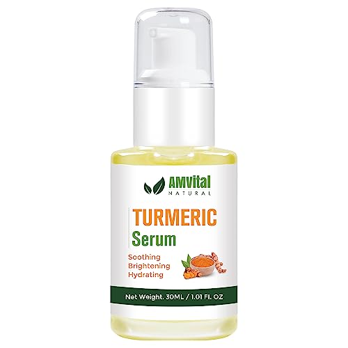 AMVital Turmeric Skincare Set - Scrub, Serum, Cream - Handcrafted, All-Natural - Suitable for All Skin Types