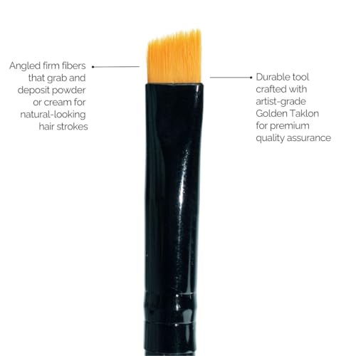Joey Healy Calligraphy Brow Brush, Angled Brush Definer, Artist-Grade Eyebrow Shaper Tool