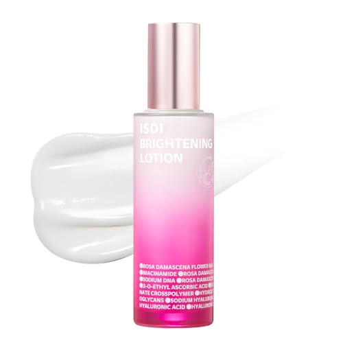 ISOI Rose PDRN Lotion, Lightweight Daily Moisturizer with Niacinamide and Hyaluronic Acid for Radiant, Korean Skin Care (3.04 fl.oz,90ml)