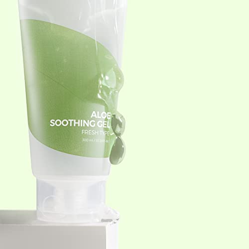 IsNtree Aloe Soothing Gel ? 99% Jeju Aloe Vera for Face & Body | Lightweight Gel for Sensitive, Sun-Exposed, or Irritated Skin | 300ml / 10.14 fl oz | Fragrance-Free, Made in Korea