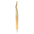 Velour Too Real Xtension Lash Applicator | Gold Stainless Steel | Double Ended Lash Tool for Easy False Eyelash Application