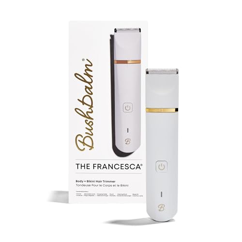 Bushbalm Bikini Trimmer - Electric Shaver Body Hair Razor for Women, Waterproof, Cordless Shaver for Sensitive Areas, Close Grooming for Bikini, Underarms, and Legs ? Francesca Trimmer