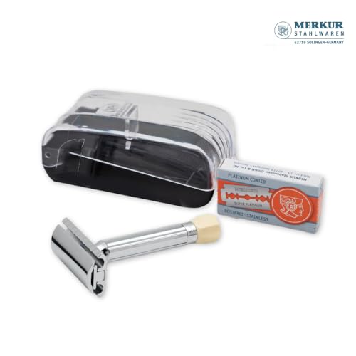 MERKUR MERKUR Short Handle Safety Razor with 10 blades