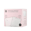 ERASE YOUR FACE Disposable Face Towels - Alternative for Makeup Remover Wipes - Dual-Sided, Fragrance-Free & Safe for Sensitive Skin - Stocking Stuffers for Women, Pink (50 Count)